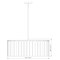 Z-Lite Glacier Chandelier, 10-Light, 26.75 In.W x 11 In.H, Matte Black/Clear 1943P26-MB - alternate 8